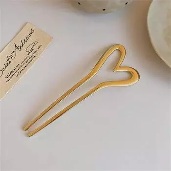 Новая простая U-образная шпилька для волос, металлические палочки для волос, U-образные французские заколки-зажимы, модные аксессуары для волос для женщин