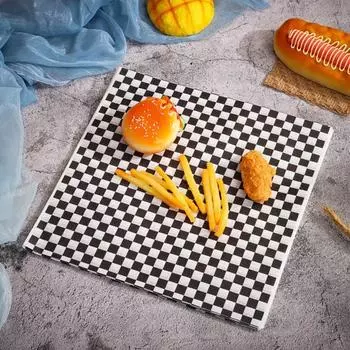 Новая простая в использовании водонепроницаемая экологически чистая бумага для упаковки гамбургеров для фритюрницы бумага для выпечки для дома красный