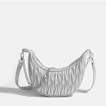 Новая простая женская сумка через плечо, дизайнерская модная повседневная сумка через плечо, универсальная многофункциональная сумка с цепочкой и диагональю