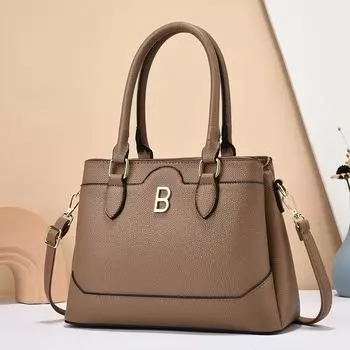 Новая простая женская сумка в стиле ретро, однотонная сумка через плечо, модная сумка чёрный