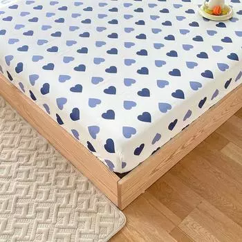 Новая простыня из хлопка, простая и свежая, наматрасник из чистого хлопка, защитный чехол Ximengsi, пылезащитный чехол на кровать 120cmx200cm