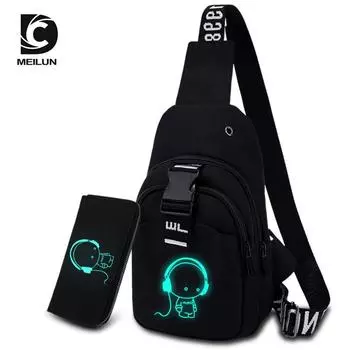 Новая противоугонная мужская сумка, мужская нагрудная сумка, повседневная сумка-мессенджер, многофункциональная сумка через плечо, парусиновая сумка-мессенджер с зарядкой