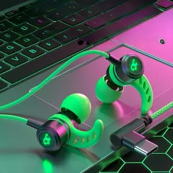 Новая проводная игровая гарнитура с цифровым интерфейсом Type-C подходит для гарнитуры мобильного телефона Apple 15 Samsung.