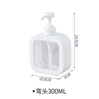 Новая прозрачная бутылочка для розлива, бутылочка для розлива дезинфицирующего средства для рук в ванной, пластиковая нажимная бутылка, визуальная бутылочка для розлива лосьона, пустая бутылка