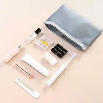 Новая прозрачная нейлоновая сетчатая сумка для хранения, большая вместительная сумка-вкладыш, портативная косметичка, косметичка, дорожные туалетные принадлежности S