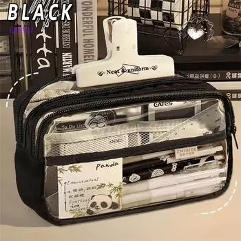 Новая прозрачная сумка для карандашей kawaii, школьные принадлежности для хранения, многофункциональная, своими руками, симпатичная, канцелярская, детская, пенал для ручек, косметичка для девочек