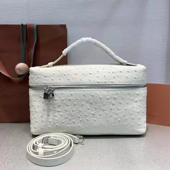 Новая прямая партия Ruoyou Pianya LP сумка для ланча сумка через плечо лакированная кожа страусиный узор подарочная коробка 19x6.5x11cm