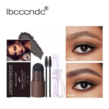 Новая пудра для бровей, насадка для бровей, коричневая, черная, пудра для бровей, популярная контурная пудра для бровей 1#