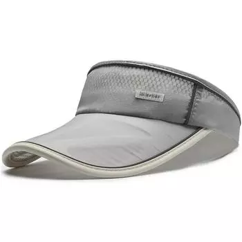 Новая пустая шляпа женская летняя шляпа с конским хвостом солнцезащитная шляпа мужская сетка с защитой от ультрафиолета дышащая солнцезащитная шляпа серый