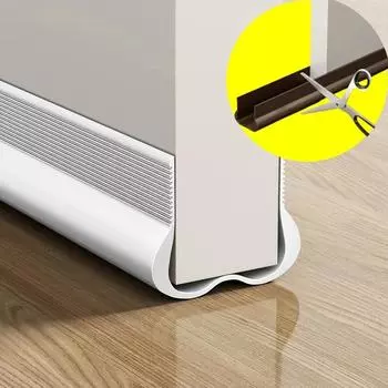 Новая ПВХ гибкая нижняя уплотнительная лента для двери, стопор для двери, уплотнительная лента, защитная прокладка, уплотнитель, защита от сквозняков белый