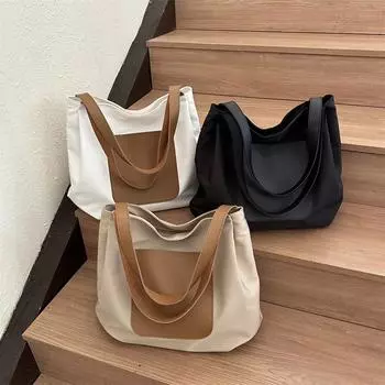 Новая японская литературная холщовая сумка Ins Casual Forest Solid Color Handbag Модная корейская ретро женская сумка на одно плечо No pendant