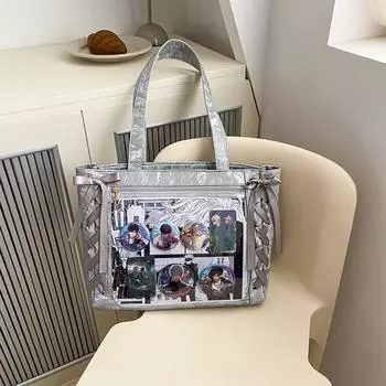 Новая японская сумка от боли с лентой, большая вместимость, сумка от боли с лентой, прозрачная детская сумка с бантом