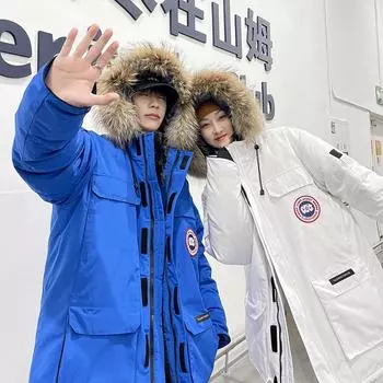 Новая рабочая одежда для пар, мужская зимняя рабочая одежда для отдыха на открытом воздухе, пуховик, мужская и женская утолщенная куртка, модная тенденция для пар S