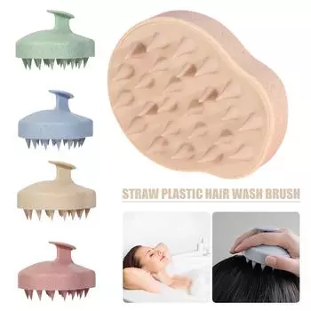 Новая расческа для массажа головы и головы, силиконовая щетка для мытья волос, щетка для массажа тела, щетка для ванны и душа, парикмахерский инструмент красный