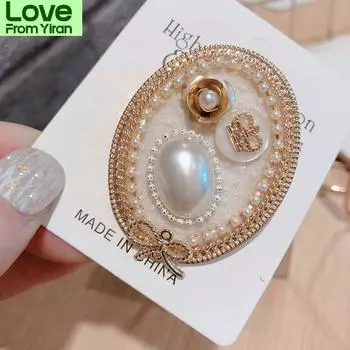 Новая распродажа элегантная женская брошь ретро хрустальный бант жемчужные броши булавки ювелирные изделия одежда аксессуары белый