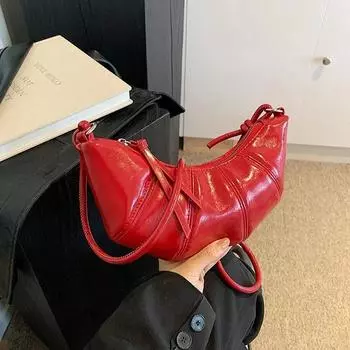 Новая растущая тенденция моды на сумки через плечо с внутренними отделениями, строчка, горячая распродажа женских сумок из ПУ на молнии