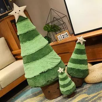 Новая реалистичная плюшевая игрушка-елка, кукла, подушка, украшение для дома, украшение для ребенка, подруги, рождественский подарок 30cm зелёный