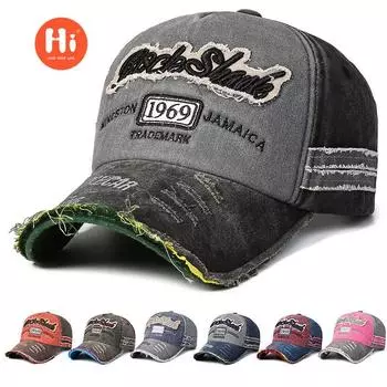 Новая ретро и старая мужская бейсболка с вышитыми буквами 1969 года, кепка с кантом, спортивная женская кепка для отдыха на природе adjustable чёрный
