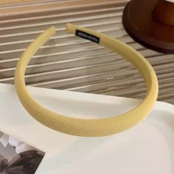 Новая Ретро Элегантная Твиловая Тонкая Повязка на Голову Однотонный Обруч для Волос для Женщин Девушек Умывания Лица Повязка для Волос Модные Аксессуары для Волос