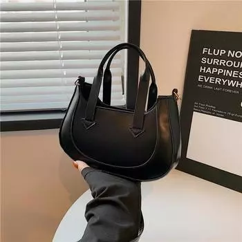 Новая ретро модная женская сумка-сумка 2024 года, простая и популярная высококачественная сумка через плечо, иностранная универсальная сумка-мессенджер белый