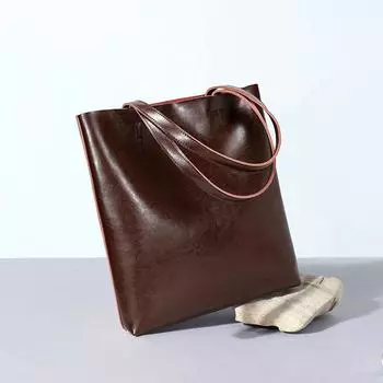 Новая ретро-сумка большой вместимости, универсальная сумка через плечо из кожи Juren для поездок на работу