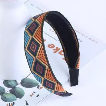 Новая ретро вышитая заколка для волос повязка на голову женственность весна и осень нескользящая повязка на голову резинки для волос для женщин