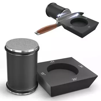 Новая роликовая точилка для ножей, четырехсторонний алмазный точильный камень, 15/18/20/22 градуса, магнитный угловой ролик для заточки кухонных ножей M чёрный