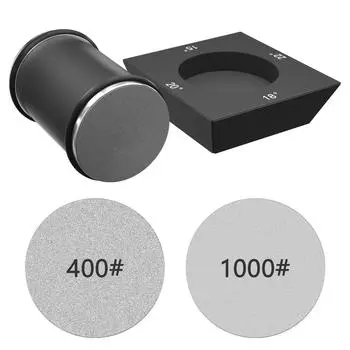 Новая роликовая точилка для ножей, четырехсторонний алмазный точильный камень, 15/18/20/22 градуса, магнитный угловой ролик для заточки кухонных ножей M чёрный