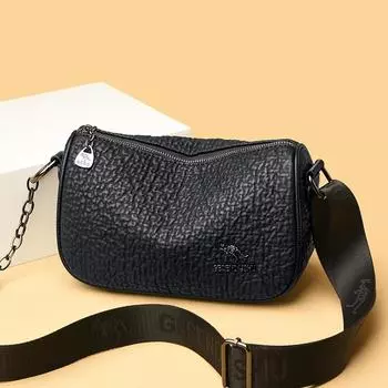 Новая роскошная дизайнерская женская сумка через плечо из высококачественной кожи с цепочкой, высококачественная женская сумка через плечо