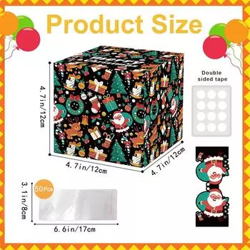 Новая рождественская копилка для денежного подарка, забавный подарок на рождественскую вечеринку для женщин и мужчин