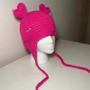 Новая рождественская шляпа ведьмы ручной работы, связанная крючком, модная и персонализированная шляпа для родителей и детей adult 57-59cm