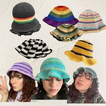 Новая рождественская забавная шапка-ушанка для фотосессии на празднике, теплая шапка-ушанка ручной вязки 56-59cm Adult