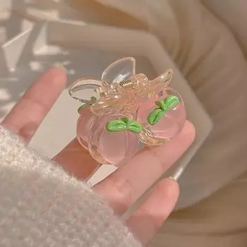 Новая розовая персиковая заколка для волос винтажная милая бабочка-галстук-акула-краб для волос в виде медведя-сердечка для женщин аксессуары для вечеринок