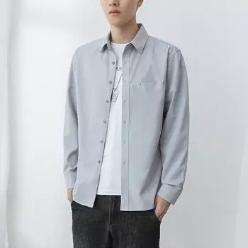Новая рубашка мужская с длинным рукавом осенняя куртка мужская весенне-летняя повседневная подкладочная одежда M