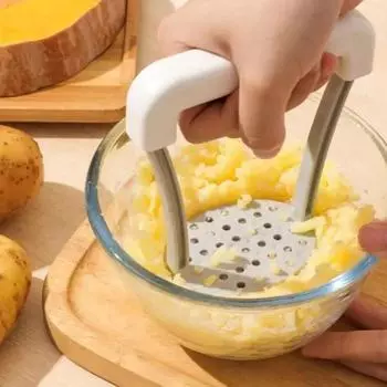 Новая ручная толкушка для картофеля, пластиковая прессованная толкушка для картофеля, портативный кухонный инструмент, Великобритания