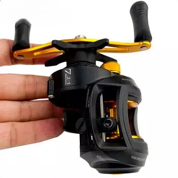 Новая рыболовная катушка GF2000 Baitcasting Reel 8 кг Max Drag 7.2:1Высокоскоростная катушка для литья рыбы с приманкой Left Hand