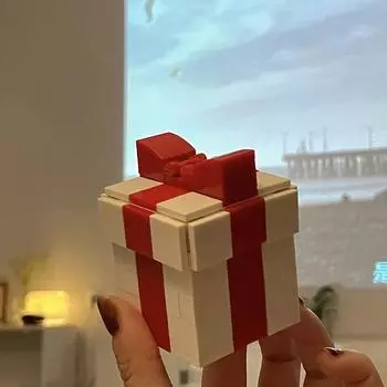 Новая самодельная шкатулка для украшений, шкатулка для колец, строительные блоки, модельные игрушки, красные белые кирпичи, креативные самодельные свадебные подарки для мальчиков и девочек, забавная игрушка