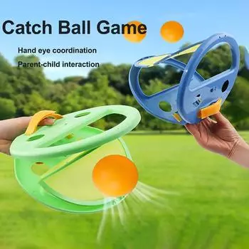Новая семейная интерактивная игра для фитнеса с метанием мяча, игра с захватом руки, многопользовательская игра с метанием, приемник, отправленные принадлежности для активного отдыха синий