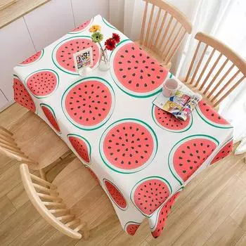 Новая серия Ins Small Fresh Fruit, скатерть из хлопка и льна, бытовая водонепроницаемая изоляционная скатерть, скатерть 60x60cm