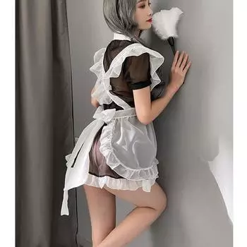 Новая сексуальная система соблазнения ремень фартук сетчатый перспектива косплей сексуальные горничные сетчатые носки average size