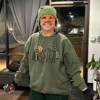 Новая шапка-бигуди ручной работы, связанная крючком, забавная взрослая шапка для арендаторов с вьющимися волосами Adult 57-59cm