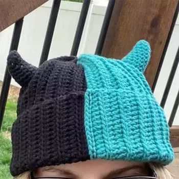 Новая шапка-бигуди ручной работы, связанная крючком, забавная взрослая шапка для арендаторов с вьющимися волосами Adult 57-59cm