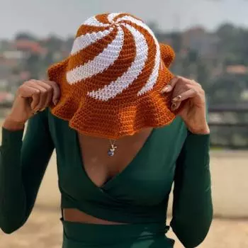 Новая шапка-медуза ручной работы с цветными блоками, модная и персонализированная шапка для взрослых Adult 57-59cm