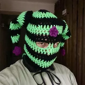 Новая шапка-пуловер с кошачьими ушками, связанная вручную, с постепенным увеличением длины, индивидуальная модная шапка для взрослых Adult 57-59cm