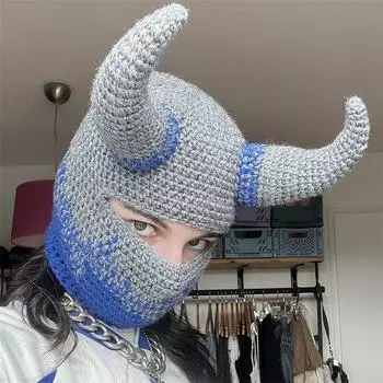 Новая шапка-пуловер с кошачьими ушками, связанная вручную, с постепенным увеличением длины, индивидуальная модная шапка для взрослых Adult 57-59cm