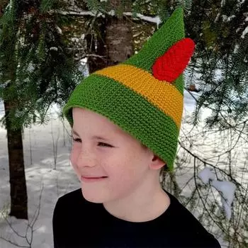 Новая шапка ручной работы, связанная крючком, Boshi Hood Kippa Beanie Doctor Adult Hat Children 48-52cm