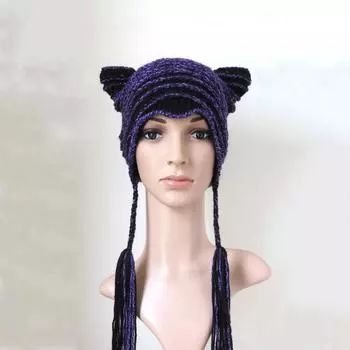 Новая шапка с большими ушами в виде кролика, веселая и универсальная для весенних и летних фотосессий на Хэллоуин 57-59cm