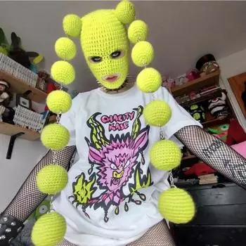 Новая шапка с ушками кролика, связанная вручную, унисекс, забавная фотосъемка, популярная шапка с изображением маленьких животных One size