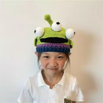 Новая шапка со звездой, вязаная вручную шерстяная шапка с морской звездой, пасхальное осенне-зимнее забавное платье 50-54cm