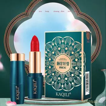 Новая шелковая, гладкая и увлажняющая губная помада, бархатная матовая, не высыхающая, отбеливающая, морковного цвета